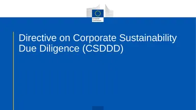 Directive on Corporate Sustainability Due