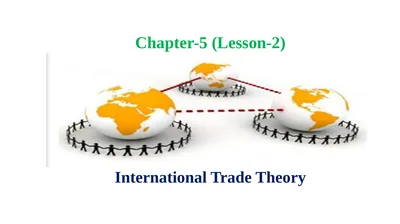 Chapter-5 (Lesson-2) International Trade Theory