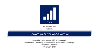 We strive for your success. Presenting to: Mr.