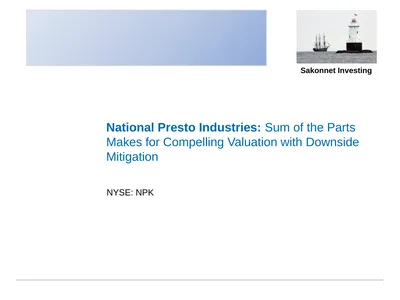 National Presto Industries: Sum of the Parts Makes