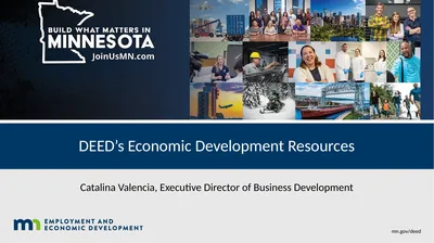 DEED’s Economic Development Resources Catalina