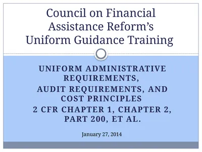 Uniform Administrative Requirements, Audit