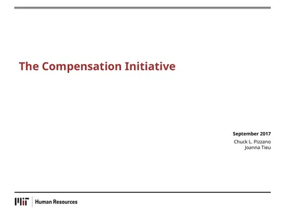 The Compensation Initiative September 2017 Chuck