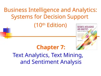 Chapter 7: Text Analytics, Text Mining, and