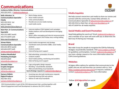 Communications Media Inquiries We help connect