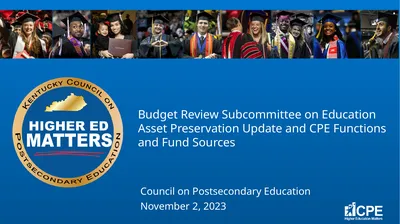 Budget Review Subcommittee on Education Asset
