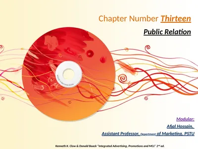 Chapter Number Thirteen Public Relation Modular: