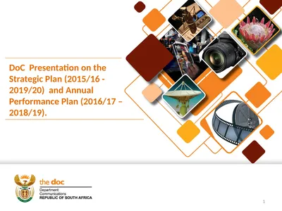 DoC Presentation on the Strategic Plan (2015/16 -