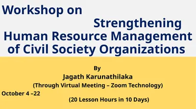 Workshop on Strengthening Human Resource