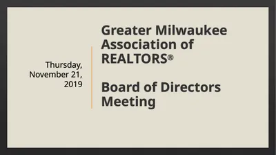Greater Milwaukee Association of REALTORS® Board