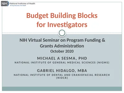 Michael A Sesma, Phd National Institute of general