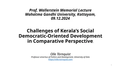 Prof. Wallerstein Memorial Lecture Mahatma Gandhi