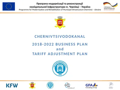 CHERNIVTSIVODOKANAL 2018-2022 BUSINESS PLAN and