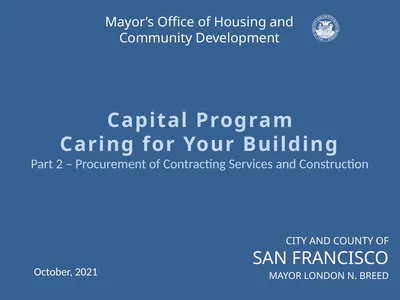 CITY AND COUNTY OF SAN FRANCISCO MAYOR LONDON N.