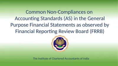 Common Non-Compliances on Accounting Standards