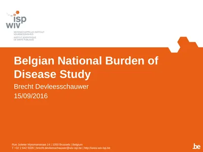 Belgian National Burden of Disease Study Brecht