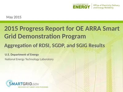2015 Progress Report for OE ARRA Smart Grid