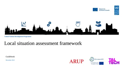 Local situation assessment framework Guidebook