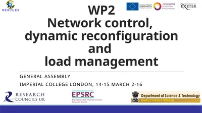 WP2 Network control, dynamic reconfiguration and