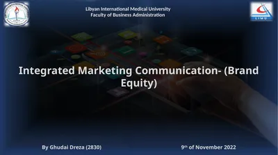Integrated Marketing Communication- (Brand Equity)