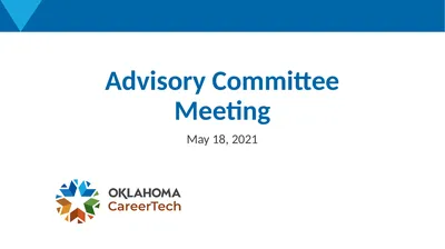Advisory Committee Meeting May 18, 2021