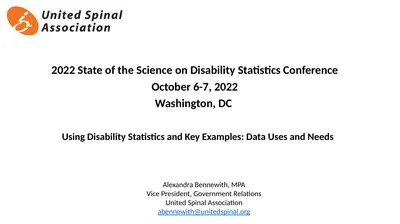 2022 State of the Science on Disability Statistics