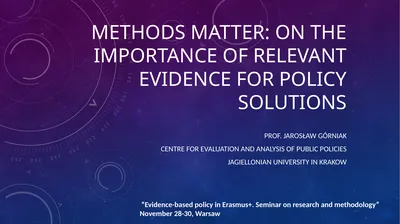 MethodS matter: on the importance of relevant