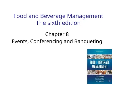 Food and Beverage Management The sixth edition