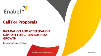 Call For Proposals INCUBATION AND ACCELERATION