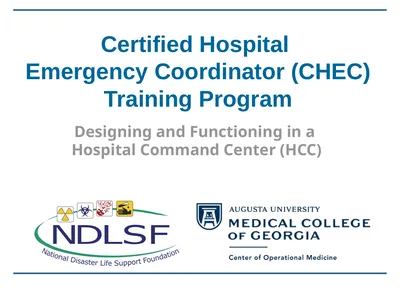 Certified Hospital Emergency Coordinator (CHEC)