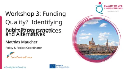 Workshop 3: Funding Quality? Identifying promising