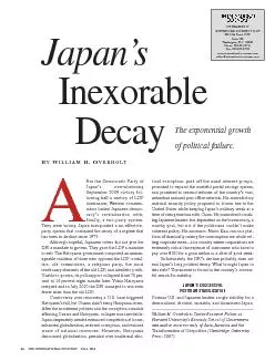 THE INTERNATIONAL ECONOMY    FALL 2010Japan