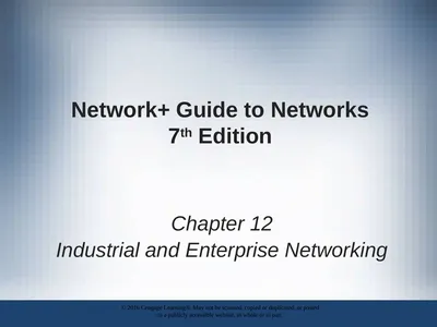 Network+ Guide to Networks 7th Edition Chapter 12