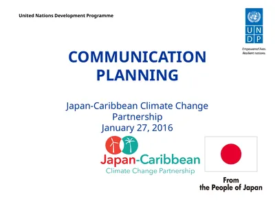 COMMUNICATION PLANNING Japan-Caribbean Climate