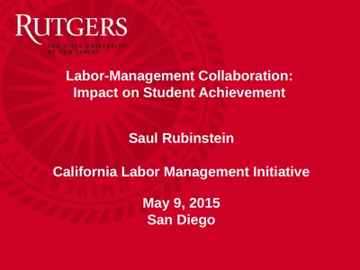 Labor-Management Collaboration: Impact on Student