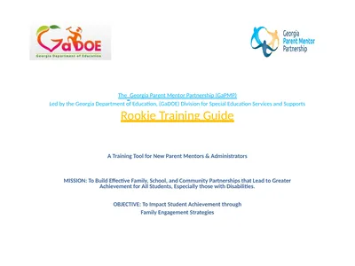 The Georgia Parent Mentor Partnership (GaPMP) Led