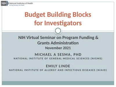 Michael A Sesma, Phd National Institute of general