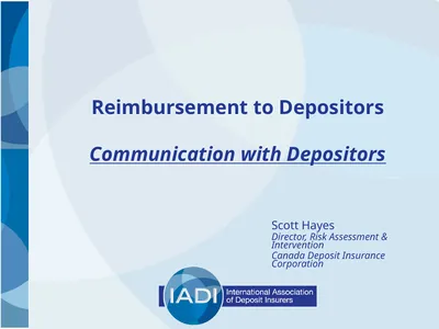 Reimbursement to Depositors Communication with