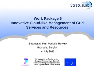Work Package 6 Innovative Cloud-like Management of