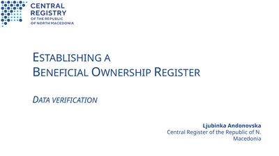 Establishing a Beneficial Ownership Register Data