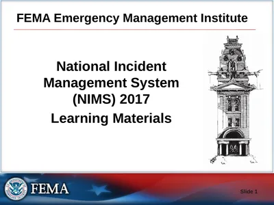 FEMA Emergency Management Institute National