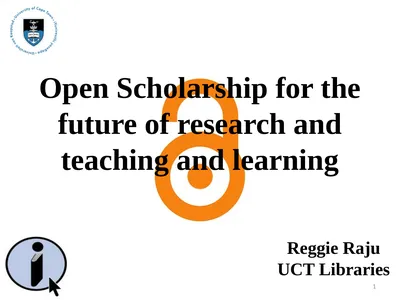 Open Scholarship for the future of research and