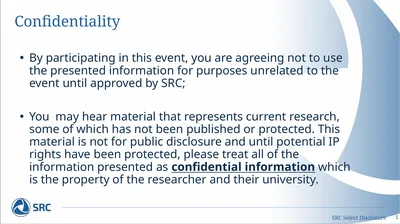 Confidentiality By participating in this event,