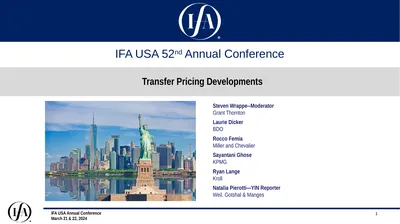 Transfer Pricing Developments Steven