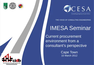 Current procurement environment from a