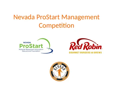 Nevada ProStart Management Competition Overview