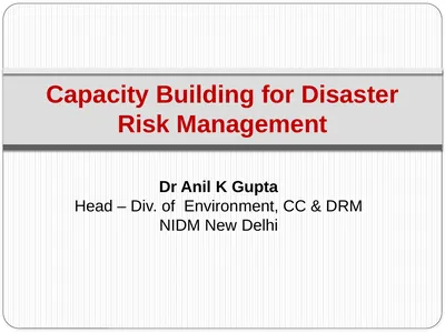 Dr Anil K Gupta Head – Div. of Environment, CC