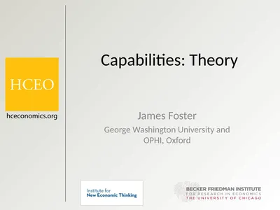 Capabilities: Theory James Foster George
