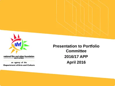 Presentation to Portfolio Committee 2016/17 APP