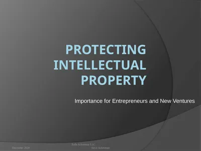 PROTECTING Intellectual property Importance for
